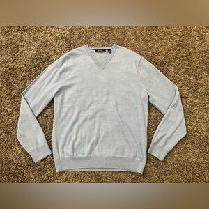 Saks fifth avenue merino wool sweater sky blue large